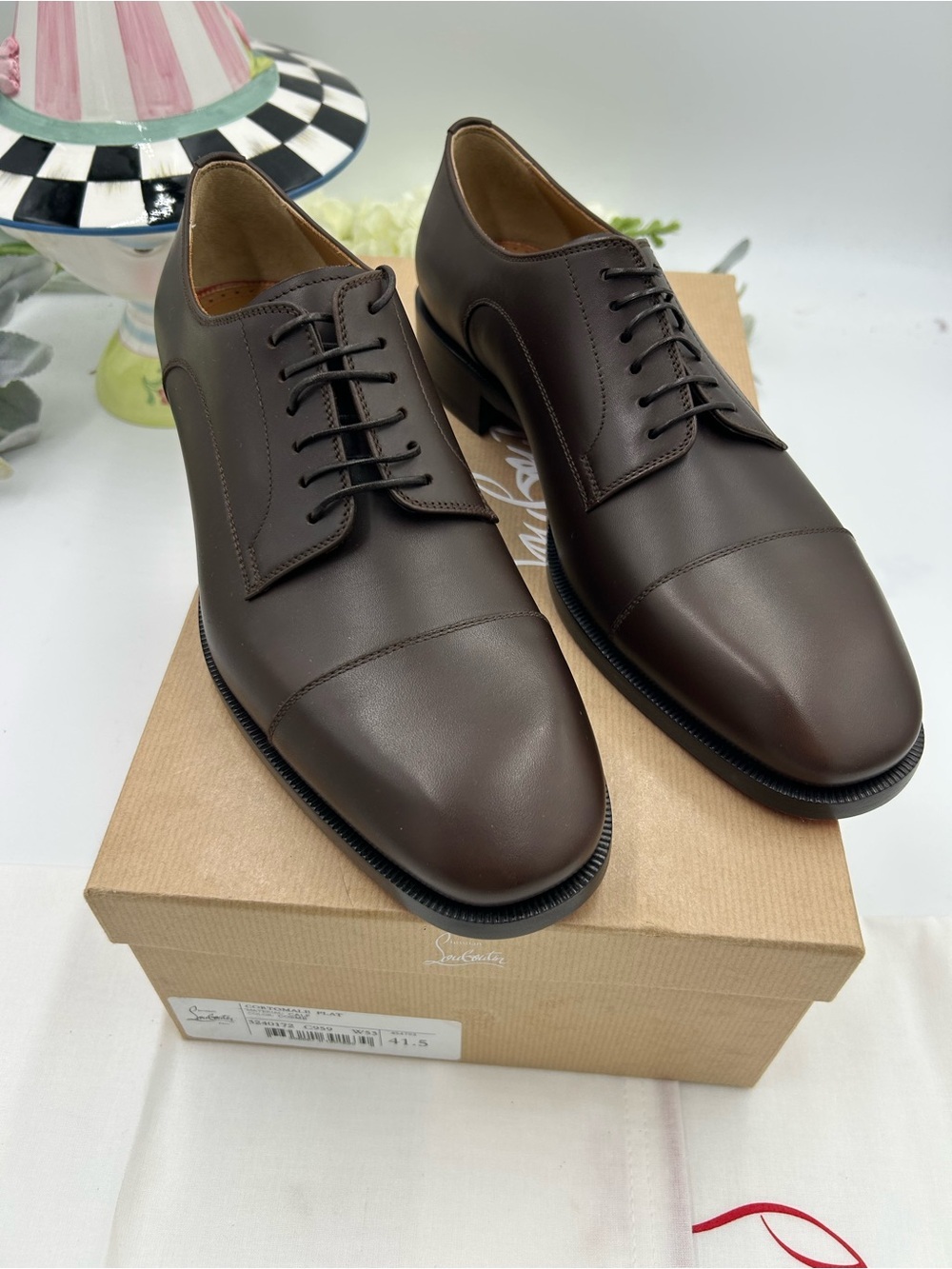 Men's Christian Louboutin CORTOMALE Leather Oxford's size 41.5/8.5 made in Italy